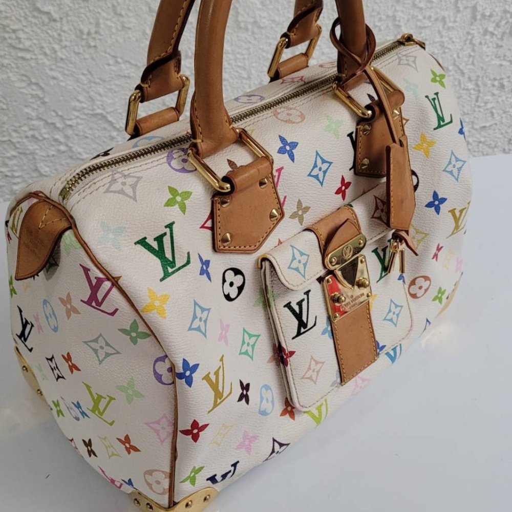 *Sold*Louis Vuitton Speedy 30 Takashi Murakami Limited Multicolor Bag